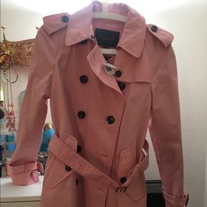Light Pink/ Salmon color COACH Trench Coat